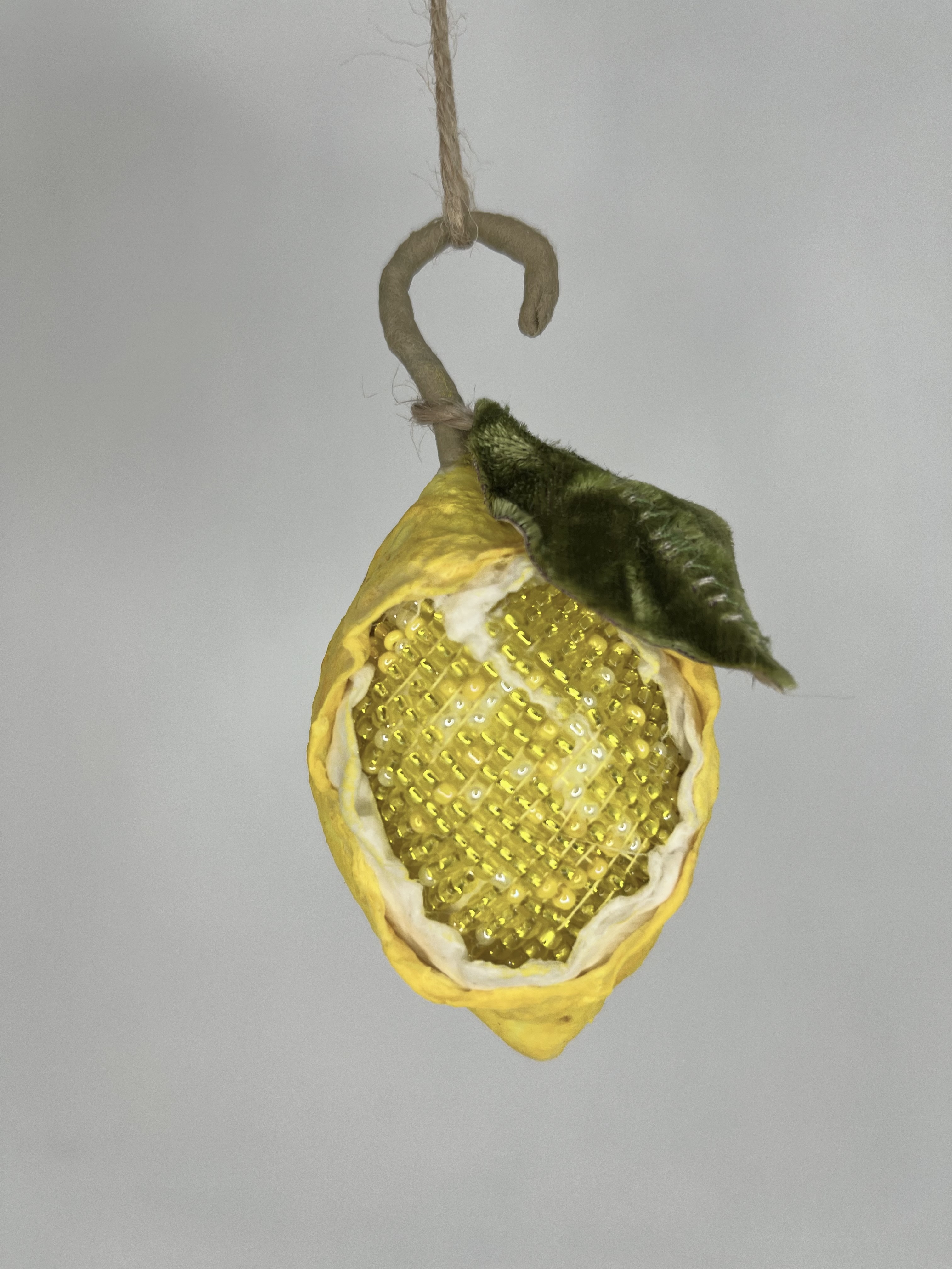 Spun cotton ornament Lemon Photo