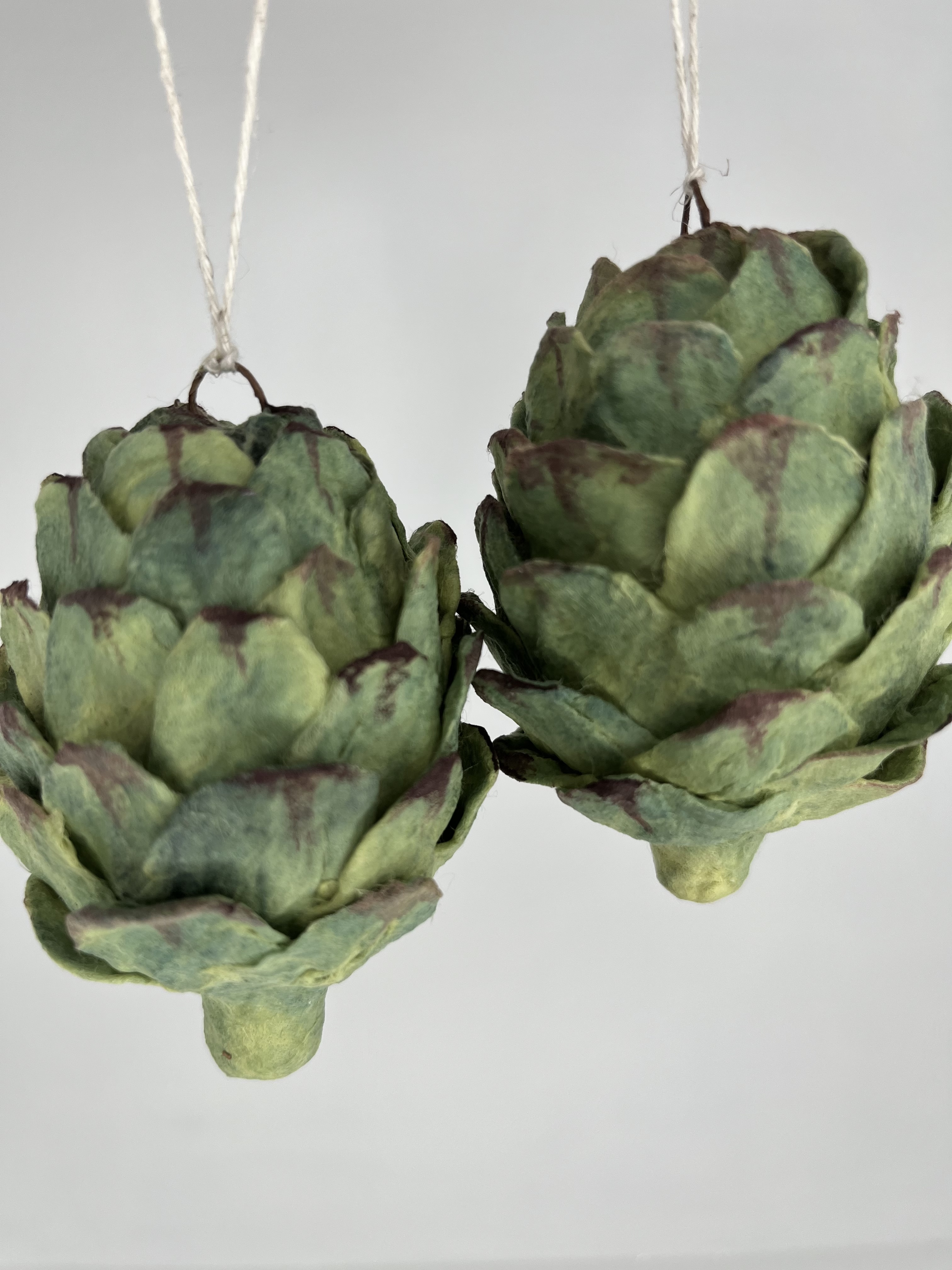 Spun cotton ornament Artichoke Photo